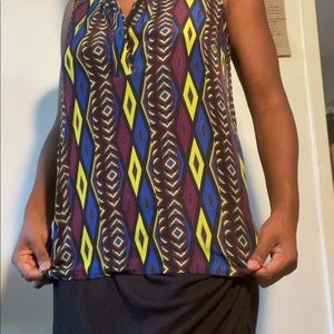 Bold 💥multicolor sleeveless blouse